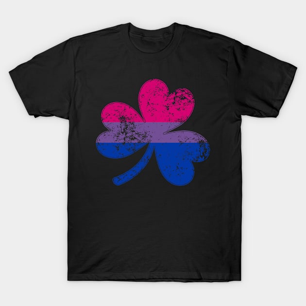 Bisexual Shamrock Pride Flag T-Shirt by wheedesign